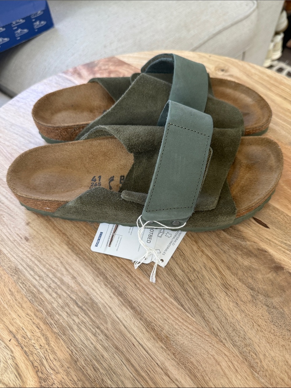 Birkenstock Kyoto Suede Leather Slides
